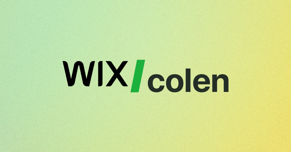 A side by side comparison of Wix and Colen for restaurant websites